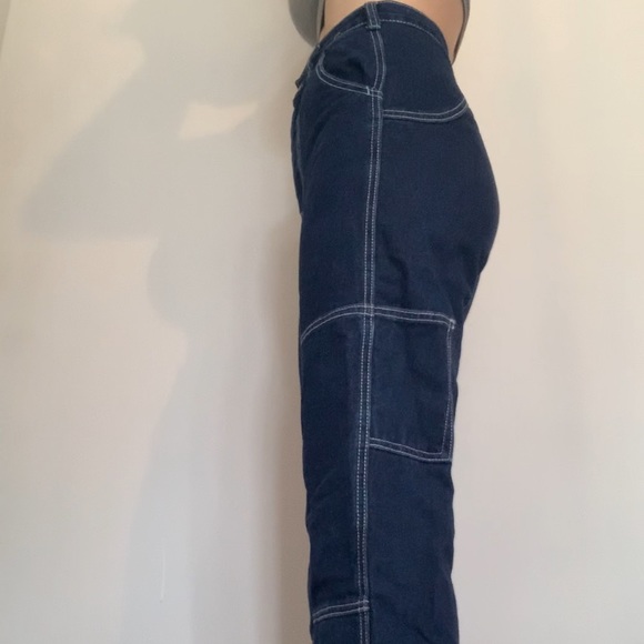 BRANDY MELVILLE- Dark Wash High Rise Pants - Picture 3 of 3